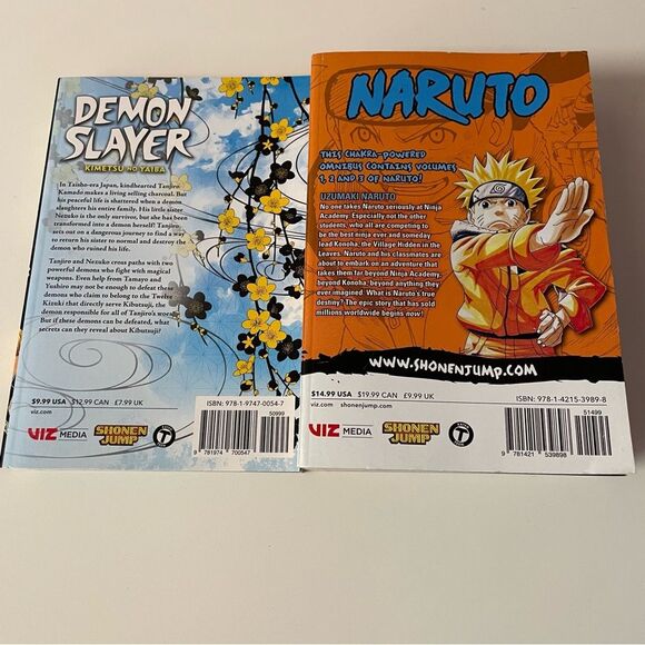 Naruto & Demon Slayer Paperback Books EUC - Picture 2 of 14